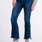 High Waisted Jeans With Asymmetrical Hem